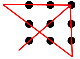 Nine dots solution